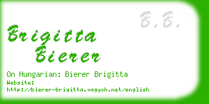 brigitta bierer business card